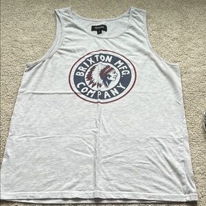 Brixton White Tank Top for Men